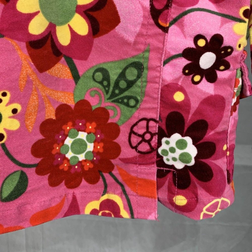 Childrens Place Pink  Floral Retro Jacket  -21 - Picture 6 of 10